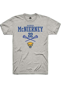 Maureen McNierney  Pitt Panthers Ash Rally NIL Sport Icon Short Sleeve T Shirt