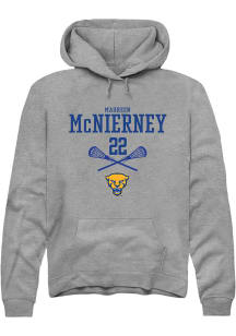 Maureen McNierney  Rally Pitt Panthers Mens Graphite NIL Sport Icon Long Sleeve Hoodie