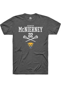 Maureen McNierney  Pitt Panthers Dark Grey Rally NIL Sport Icon Short Sleeve T Shirt