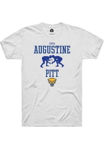 Luca Augustine  Pitt Panthers White Rally NIL Sport Icon Short Sleeve T Shirt