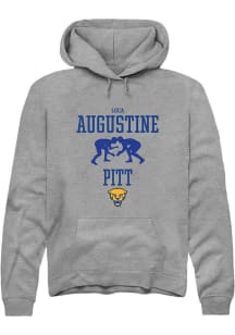 Luca Augustine  Rally Pitt Panthers Mens Graphite NIL Sport Icon Long Sleeve Hoodie