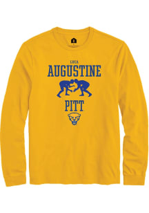 Luca Augustine  Pitt Panthers Gold Rally NIL Sport Icon Long Sleeve T Shirt