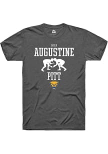 Luca Augustine  Pitt Panthers Dark Grey Rally NIL Sport Icon Short Sleeve T Shirt