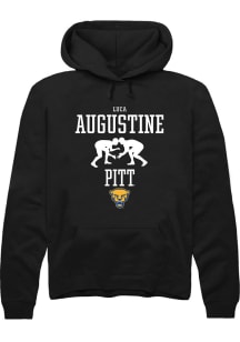 Luca Augustine  Rally Pitt Panthers Mens Black NIL Sport Icon Long Sleeve Hoodie