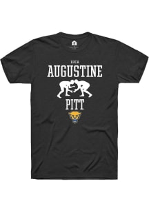 Luca Augustine  Pitt Panthers Black Rally NIL Sport Icon Short Sleeve T Shirt