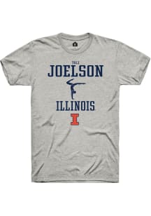 Tali Joelson  Illinois Fighting Illini Ash Rally NIL Sport Icon Short Sleeve T Shirt