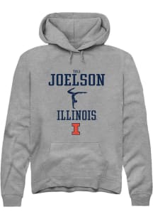 Tali Joelson  Rally Illinois Fighting Illini Mens Graphite NIL Sport Icon Long Sleeve Hoodie