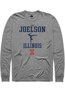 Tali Joelson  Illinois Fighting Illini Graphite Rally NIL Sport Icon Long Sleeve T Shirt