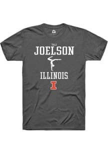 Tali Joelson  Illinois Fighting Illini Dark Grey Rally NIL Sport Icon Short Sleeve T Shirt