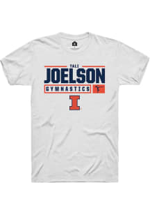 Tali Joelson  Illinois Fighting Illini White Rally NIL Stacked Box Short Sleeve T Shirt