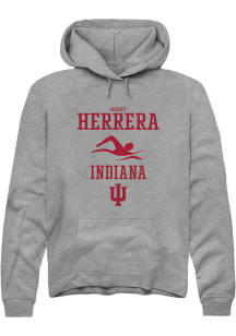 Harrison Herrera  Rally Indiana Hoosiers Mens Graphite NIL Sport Icon Long Sleeve Hoodie