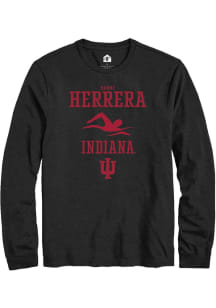 Harrison Herrera  Indiana Hoosiers Black Rally NIL Sport Icon Long Sleeve T Shirt