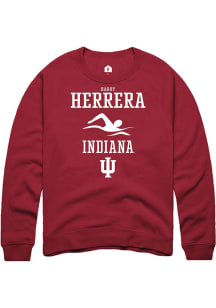 Harrison Herrera  Rally Indiana Hoosiers Mens Red NIL Sport Icon Long Sleeve Crew Sweatshirt