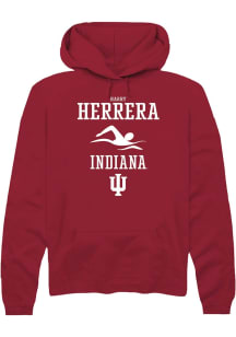 Harrison Herrera  Rally Indiana Hoosiers Mens Red NIL Sport Icon Long Sleeve Hoodie