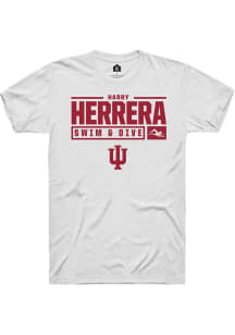 Harrison Herrera  Indiana Hoosiers White Rally NIL Stacked Box Short Sleeve T Shirt