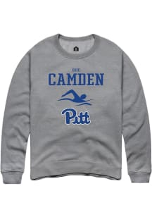 Eric Camden  Rally Pitt Panthers Mens Graphite NIL Sport Icon Long Sleeve Crew Sweatshirt