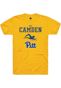 Eric Camden  Pitt Panthers Gold Rally NIL Sport Icon Short Sleeve T Shirt