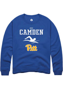 Eric Camden  Rally Pitt Panthers Mens Blue NIL Sport Icon Long Sleeve Crew Sweatshirt