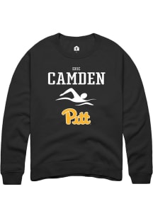 Eric Camden  Rally Pitt Panthers Mens Black NIL Sport Icon Long Sleeve Crew Sweatshirt