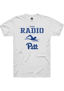 Ethan Radio  Pitt Panthers White Rally NIL Sport Icon Short Sleeve T Shirt