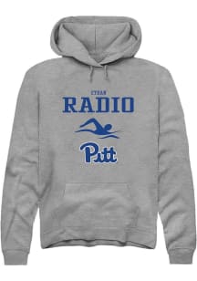 Ethan Radio  Rally Pitt Panthers Mens Graphite NIL Sport Icon Long Sleeve Hoodie