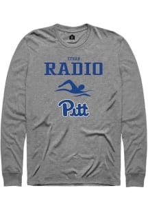 Ethan Radio  Pitt Panthers Graphite Rally NIL Sport Icon Long Sleeve T Shirt