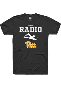 Ethan Radio  Pitt Panthers Black Rally NIL Sport Icon Short Sleeve T Shirt