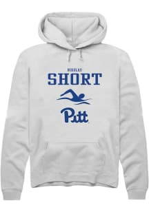 Nikolas Short  Rally Pitt Panthers Mens White NIL Sport Icon Long Sleeve Hoodie