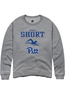 Nikolas Short  Rally Pitt Panthers Mens Graphite NIL Sport Icon Long Sleeve Crew Sweatshirt