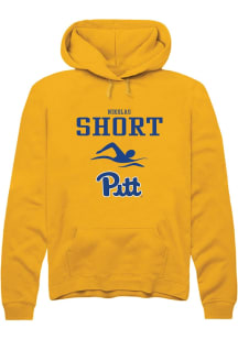 Nikolas Short  Rally Pitt Panthers Mens Gold NIL Sport Icon Long Sleeve Hoodie