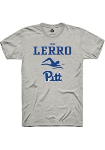 Paul Lerro  Pitt Panthers Ash Rally NIL Sport Icon Short Sleeve T Shirt