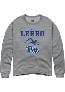 Paul Lerro  Rally Pitt Panthers Mens Graphite NIL Sport Icon Long Sleeve Crew Sweatshirt