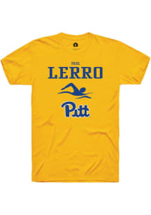 Paul Lerro  Pitt Panthers Gold Rally NIL Sport Icon Short Sleeve T Shirt