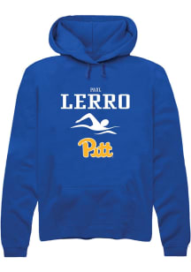 Paul Lerro  Rally Pitt Panthers Mens Blue NIL Sport Icon Long Sleeve Hoodie