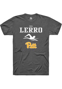 Paul Lerro  Pitt Panthers Dark Grey Rally NIL Sport Icon Short Sleeve T Shirt