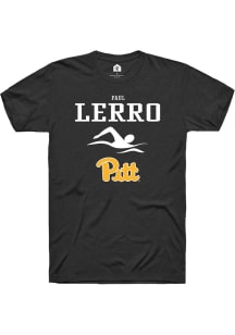 Paul Lerro  Pitt Panthers Black Rally NIL Sport Icon Short Sleeve T Shirt