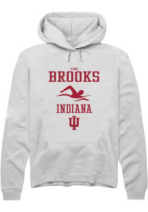 Finn Brooks  Rally Indiana Hoosiers Mens White NIL Sport Icon Long Sleeve Hoodie