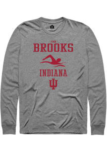 Finn Brooks  Indiana Hoosiers Graphite Rally NIL Sport Icon Long Sleeve T Shirt