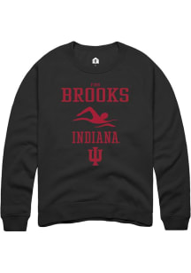 Finn Brooks  Rally Indiana Hoosiers Mens Black NIL Sport Icon Long Sleeve Crew Sweatshirt