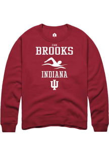 Finn Brooks  Rally Indiana Hoosiers Mens Red NIL Sport Icon Long Sleeve Crew Sweatshirt