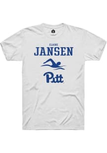 Claire Jansen  Pitt Panthers White Rally NIL Sport Icon Short Sleeve T Shirt