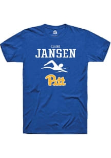 Claire Jansen  Pitt Panthers Blue Rally NIL Sport Icon Short Sleeve T Shirt