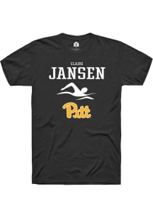 Claire Jansen  Pitt Panthers Black Rally NIL Sport Icon Short Sleeve T Shirt