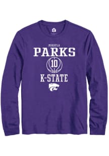 Mikayla Parks  K-State Wildcats Purple Rally NIL Sport Icon Long Sleeve T Shirt