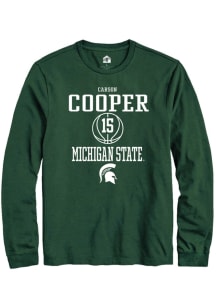 Carson Cooper  Michigan State Spartans Green Rally NIL Sport Icon Long Sleeve T Shirt