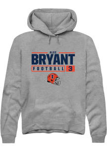 Alec Bryant  Rally Illinois Fighting Illini Mens Graphite NIL Stacked Box Long Sleeve Hoodie