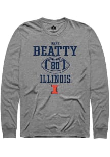 Hank Beatty  Illinois Fighting Illini Graphite Rally NIL Sport Icon Long Sleeve T Shirt