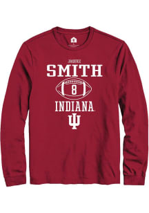 Jaquez Smith  Indiana Hoosiers Red Rally NIL Sport Icon Long Sleeve T Shirt