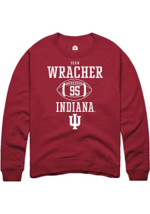 Sean Wracher  Rally Indiana Hoosiers Mens Red NIL Sport Icon Long Sleeve Crew Sweatshirt