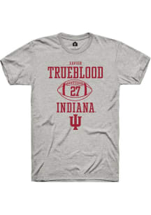Xavier Trueblood  Indiana Hoosiers Ash Rally NIL Sport Icon Short Sleeve T Shirt